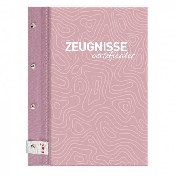 Roth Ideen Zeugnismappe Pattern mit Buchschrauben Dusty Rose