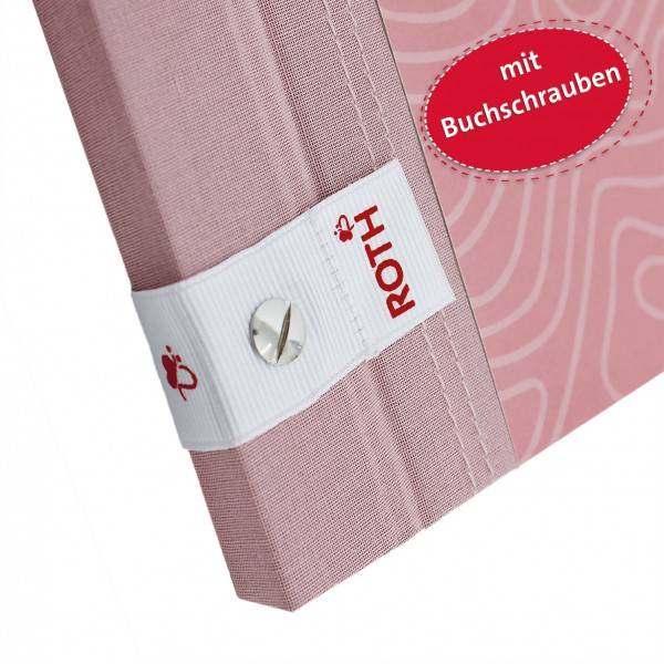Roth Ideen Zeugnismappe Pattern mit Buchschrauben Dusty Rose Preisnachlass