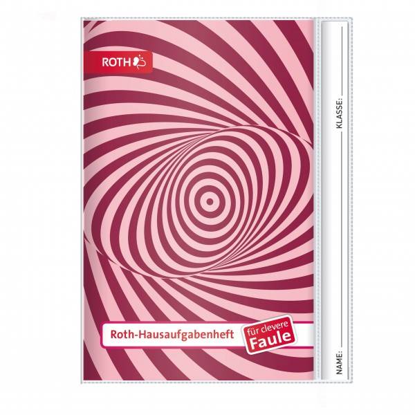Roth Ideen Hausaufgabenheft Unicolor für clevere Faule Psychedelic Pink
