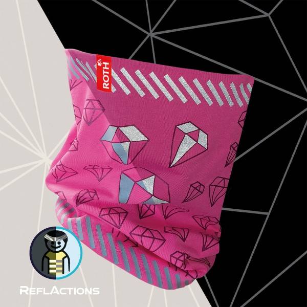 Roth Ideen Jersey-Schlauchschal Diamant mit reflektierenden Elementen Saisonale Angebote