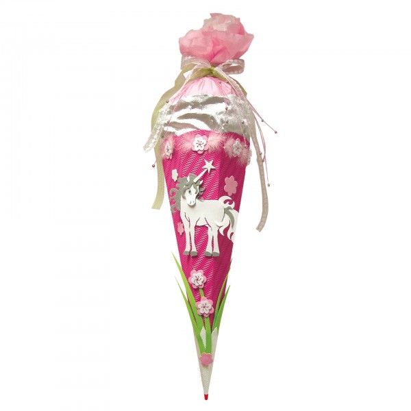 Roth Ideen Bastelset Schultüte groß 68cm, Einhorn