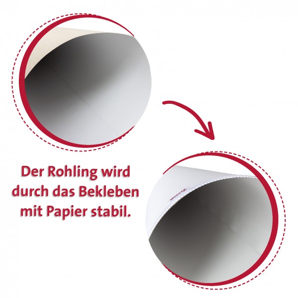 Roth Ideen Rohling klein 35cm, grau ohne Verschluss Letzte 3 Tage