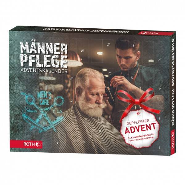 Roth Ideen Männerpflege- Adventskalender mit 24 Pflegeprodukten für den Mann