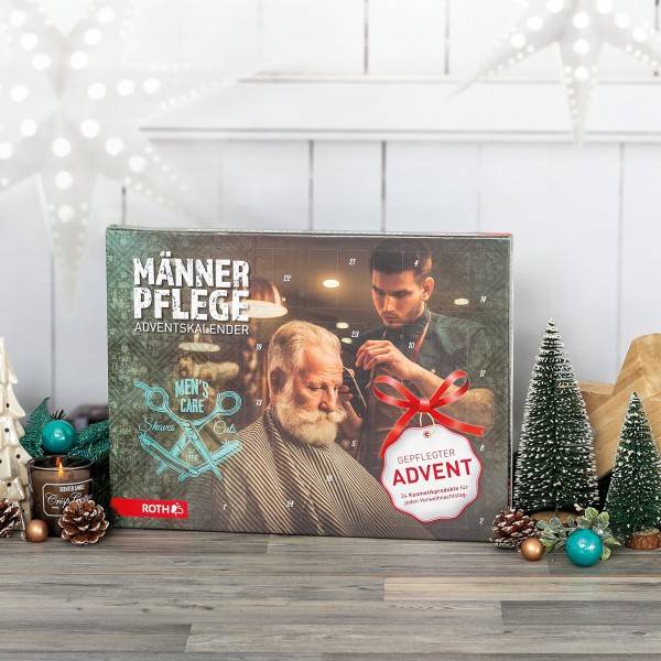 Roth Ideen Männerpflege- Adventskalender mit 24 Pflegeprodukten für den Mann Bis zu 65% Rabatt