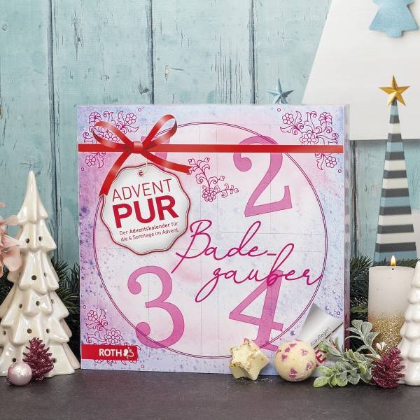 Roth Ideen Adventskalender PUR "Badezauber" Sonderangebot der Fabrik