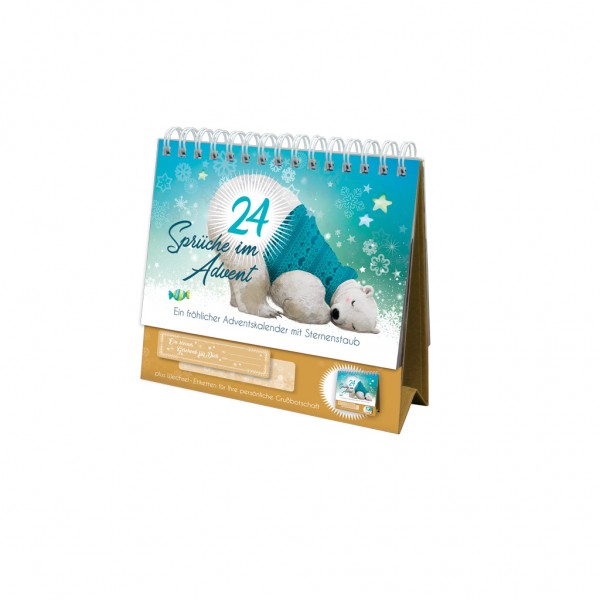 Roth Ideen Sprüche-Adventskalender Eisbär-Motiv