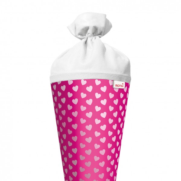 Roth Ideen Basteltüte groß 70cm, Knallpink mit Herzen Kostenloser Versand international