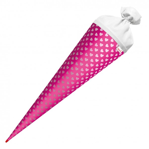 Roth Ideen Basteltüte groß 70cm, Knallpink mit Herzen Kostenloser Versand international
