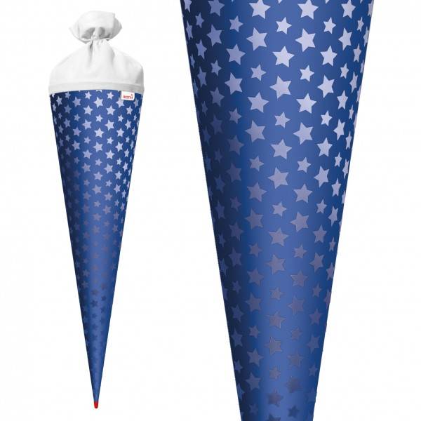 Roth Ideen Basteltüte groß 70cm, Ultramarinblau mit Sterne Fabrikladen