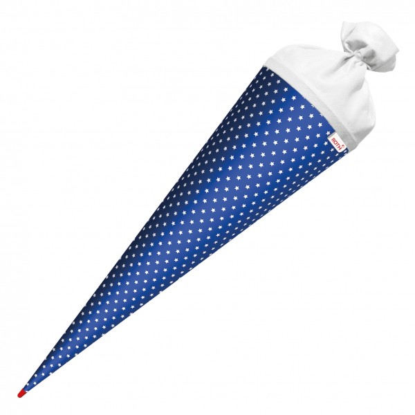 Roth Ideen Basteltüte groß 70cm, Ultramarinblau mit weißen Sternen zollfrei