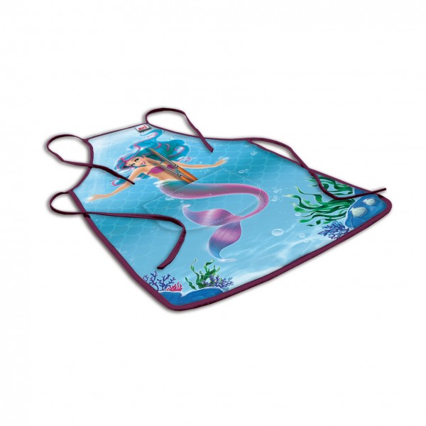 Roth Ideen Kinderschürze, ca. 40x60 cm, zum Malen und Basteln, 100% Polyester, Meerjungfrau Fabrikpreis