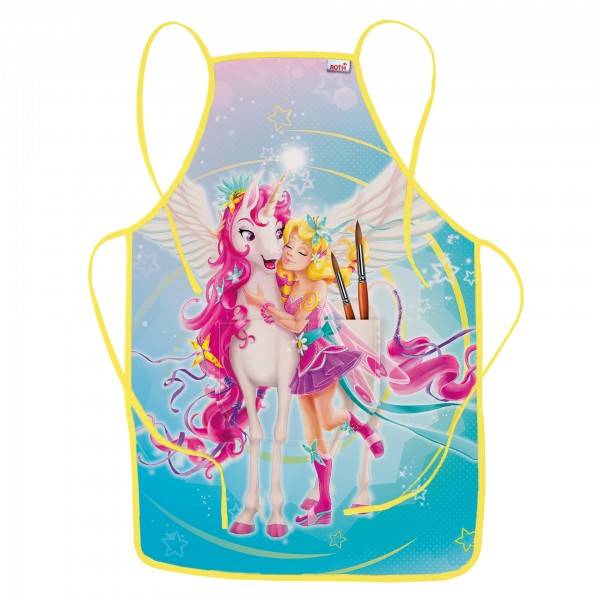 Roth Ideen Kinderschürze, ca. 40x60 cm, zum Malen und Basteln, 100% Polyester, Magisches Einhorn