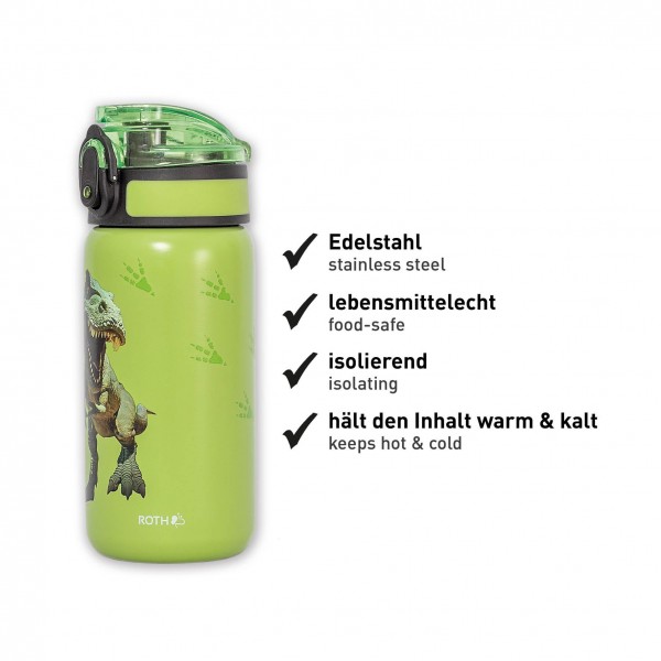 Roth Ideen Trinkflasche Tyrannosaurus mit Easy-Trinkverschluss Saisonschlussverkauf