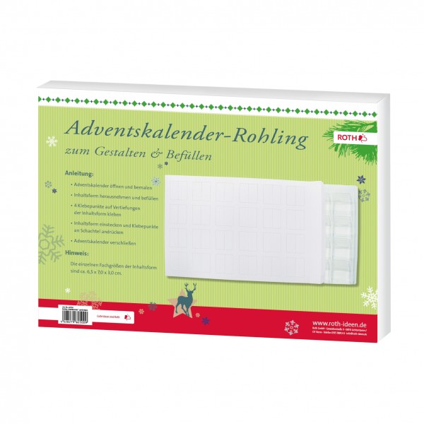 Roth Ideen Rohling "Wandkalender" inkl. Tiefziehform und Klebepunkte Osterangebot