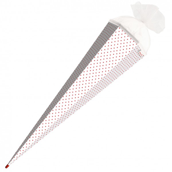 Roth Ideen Basteltüte groß 85cm, Weiß mit roten Punkten Top Angebot