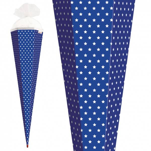 Roth Ideen Basteltüte groß 85cm, Ultramarinblau mit weißen Sternen Neueste Mode