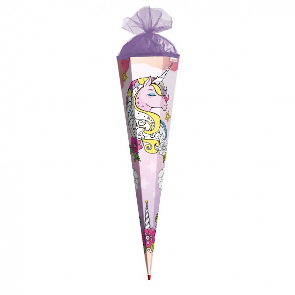 Roth Ideen Scribble-Schultüte zum Ausmalen Einhorn 85cm