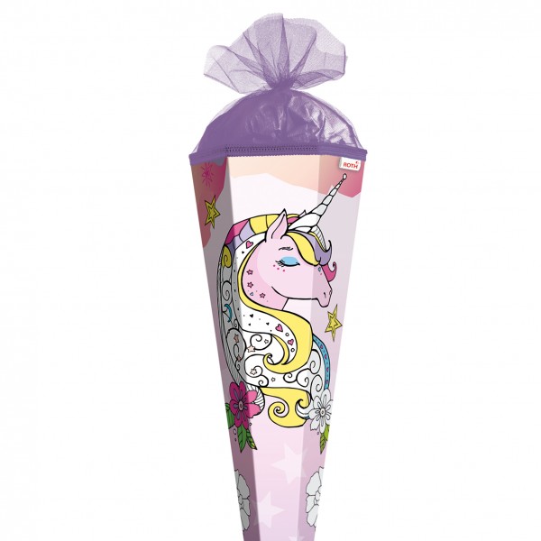 Roth Ideen Scribble-Schultüte zum Ausmalen Einhorn 85cm Saisonale Angebote