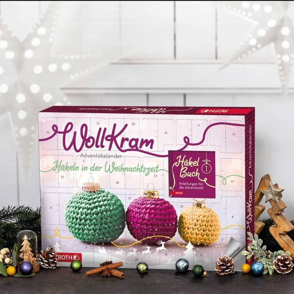 Roth Ideen Adventskalender WollKram mit praktischem Häkelzubehör Vierteljährliche Förderung