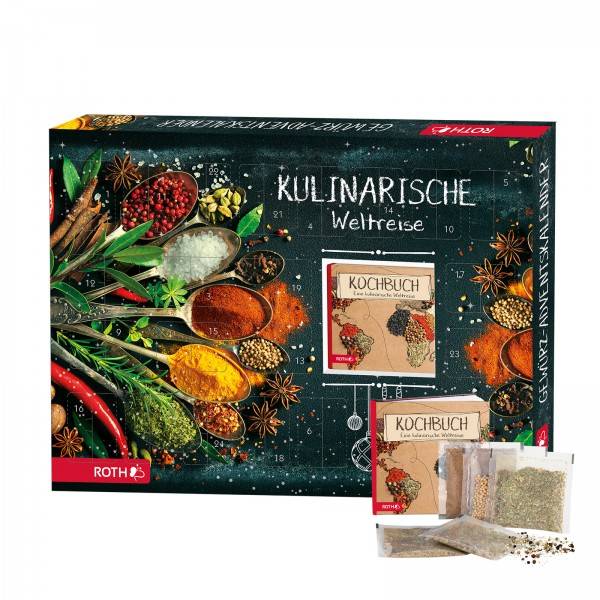 Roth Ideen Bio Gewürz Adventskalender - kulinarische Reise um die Welt