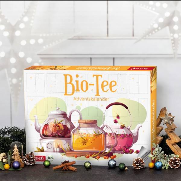 Roth Ideen BIO Tee-Adventskalender - 24 Teebeutel 50% Rabatt mit kostenlosem Versand