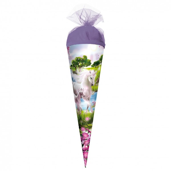 Roth Ideen Geschenk Schultüte klein 35cm, Einhorn mit Fohlen