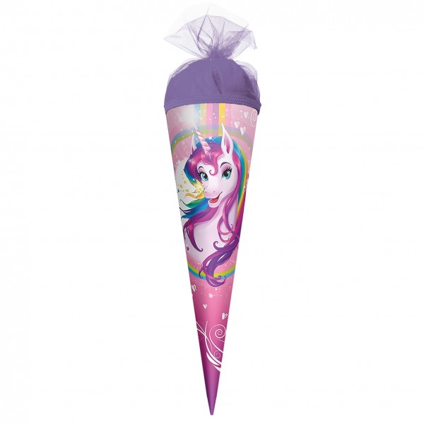 Roth Ideen Geschenk Schultüte klein 35cm, Einhornportrait