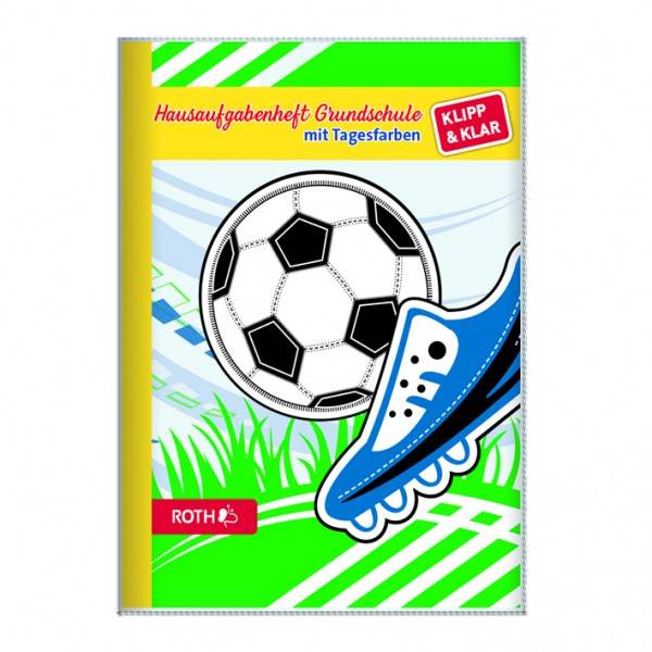 Roth Ideen Klipp&Klar Hausaufgabenheft Grundschule Fußball 2