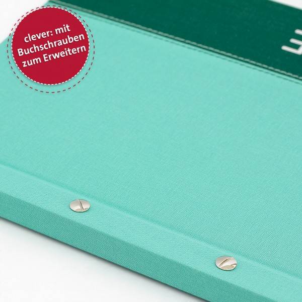 Roth Ideen Zeugnismappe Spectrum mit Buchschrauben Mint Sonderangebot