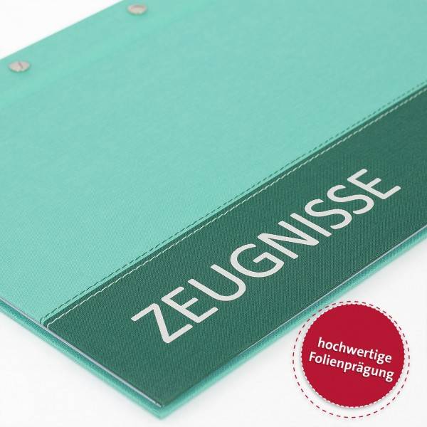 Roth Ideen Zeugnismappe Spectrum mit Buchschrauben Mint Sonderangebot