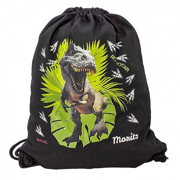 Roth Ideen Turnbeutel T-Rex, black