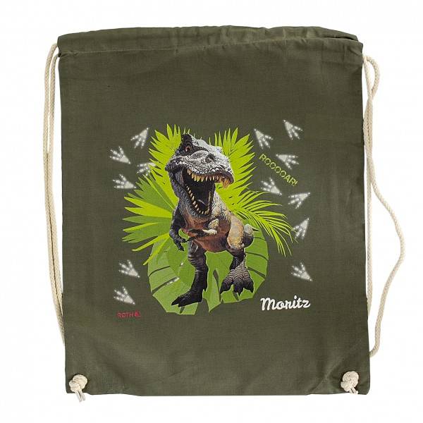 Roth Ideen Turnbeutel T-Rex, olive green Cyber Monday