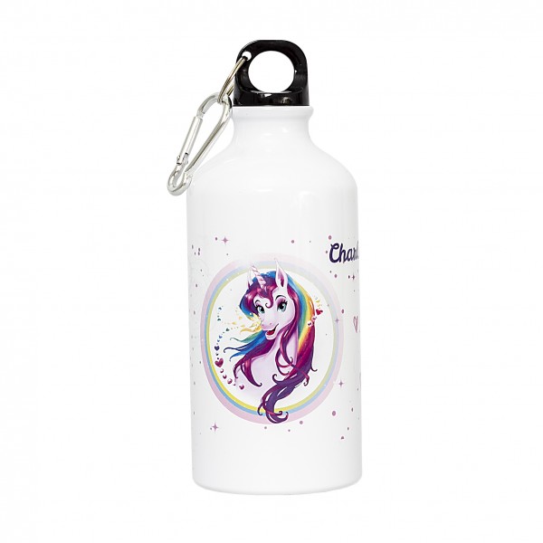 Roth Ideen Trinkflasche Einhornportrait, weiß, Aluminium, 500 ml Weihnachtsangebot