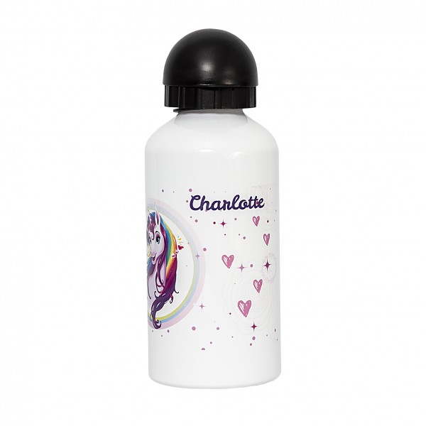 Roth Ideen Trinkflasche Einhornportrait, weiß, Aluminium, 500 ml Weihnachtsangebot