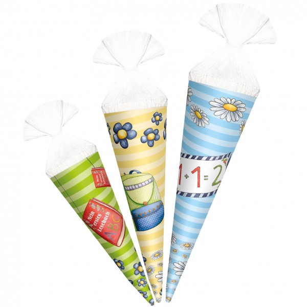Roth Ideen Geschenk Schultüte klein, 3er Set Jungen