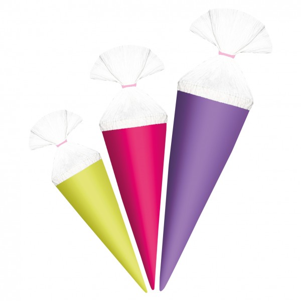 Roth Ideen Geschenk Schultüte klein, 3er Set Uni Mädchen