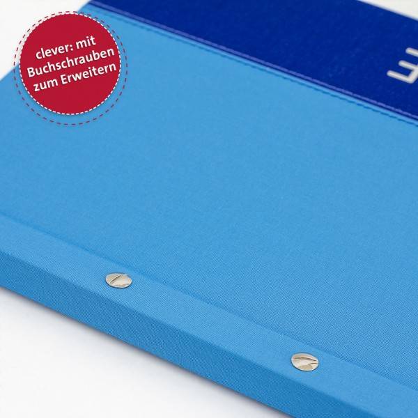 Roth Ideen Zeugnismappe Spectrum mit Buchschrauben Blue Riesige Ersparnisse