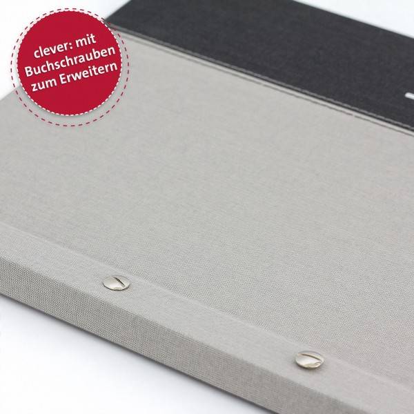 Roth Ideen Zeugnismappe Spectrum mit Buchschrauben Grey VIP-Rabatte