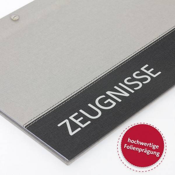 Roth Ideen Zeugnismappe Spectrum mit Buchschrauben Grey VIP-Rabatte