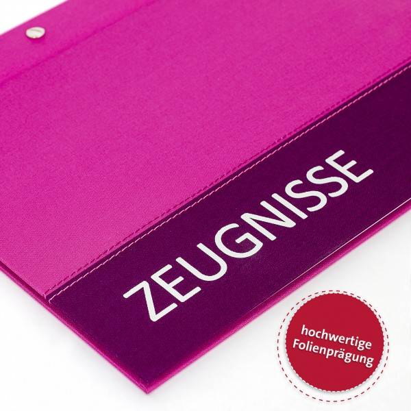 Roth Ideen Zeugnismappe Spectrum mit Buchschrauben Pink Tiefpreis
