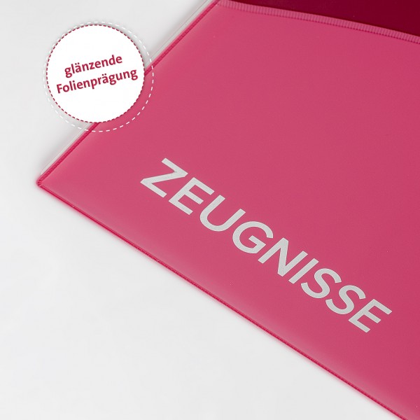 Roth Ideen Zeugnismappe Duo, A4, 12 Einlagen, Rosa JETZT KAUFEN