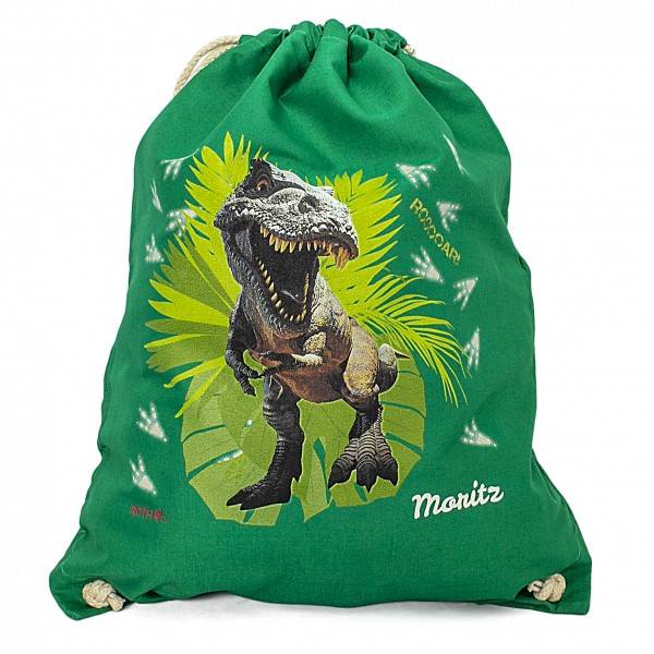 Roth Ideen Turnbeutel T-Rex, kelly green
