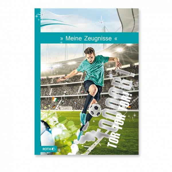Roth Ideen Zeugnismappe Fußballstar mit Folie