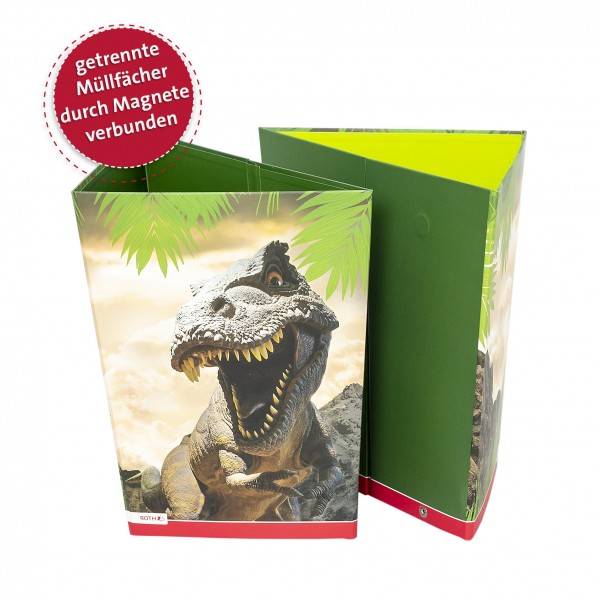 Roth Ideen Faltbarer Papierkorb mit Trennsystem, Tyrannosaurus