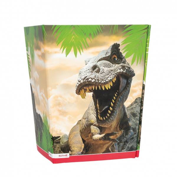 Roth Ideen Faltbarer Papierkorb mit Trennsystem, Tyrannosaurus Saisonschlussverkauf