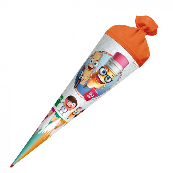 Roth Ideen Motiv-Schultüte, Schulfreunde, 70 cm, rund, Rot(h)-Spitze, Filzverschluss Valentinstagsangebot