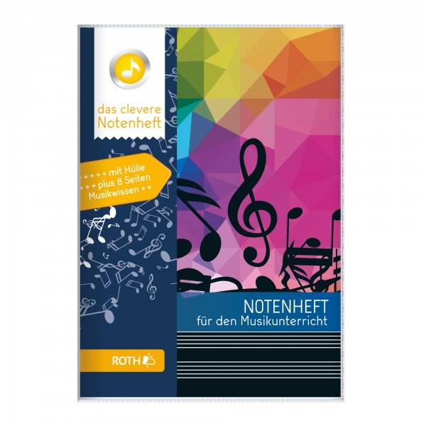 Roth Ideen Das clevere Notenheft Notenschlüssel blau