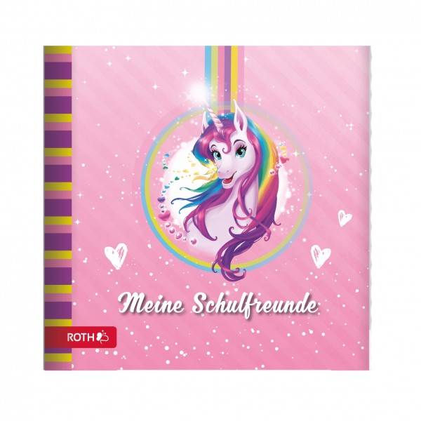 Roth Ideen Freundebuch Einhornportrait