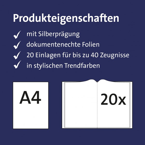 Roth Ideen Zeugnismappe Basic Blau Begrenztes Angebot