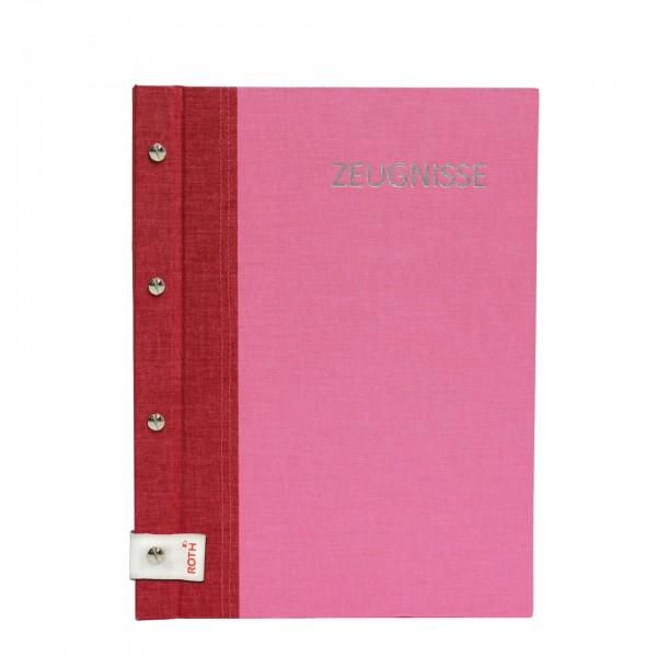 Roth Ideen Zeugnismappe Bicolor Cherry-Pink